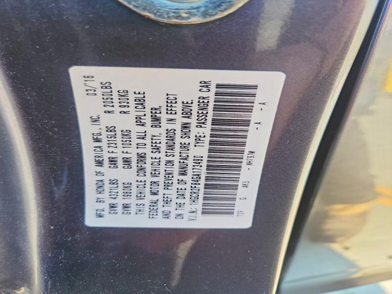 Продаж на аукціоні авто 2016 Honda Accord, vin: 1HGCR2F84GA173490, номер лоту: 61398126