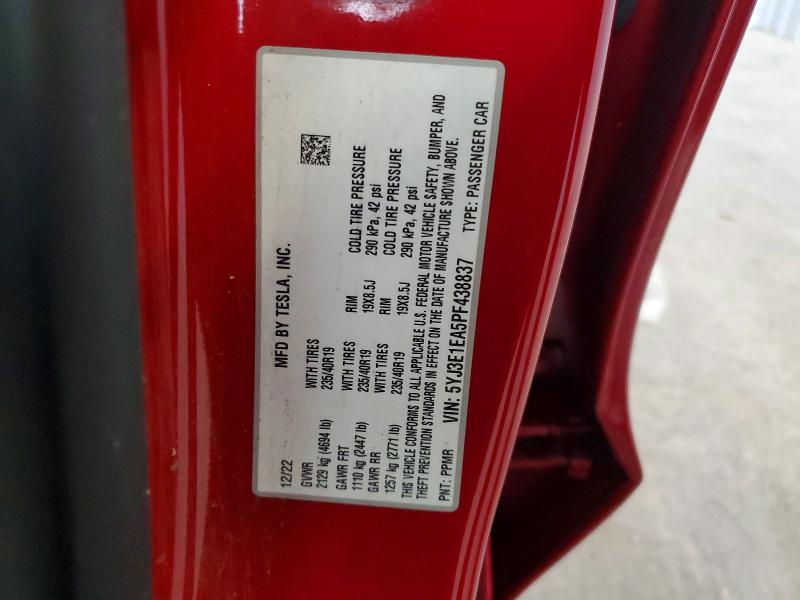 Aukcja sprzedaży 2023 Tesla Model 3, vin: 5YJ3E1EA5PF438837, numer aukcji: 61483026