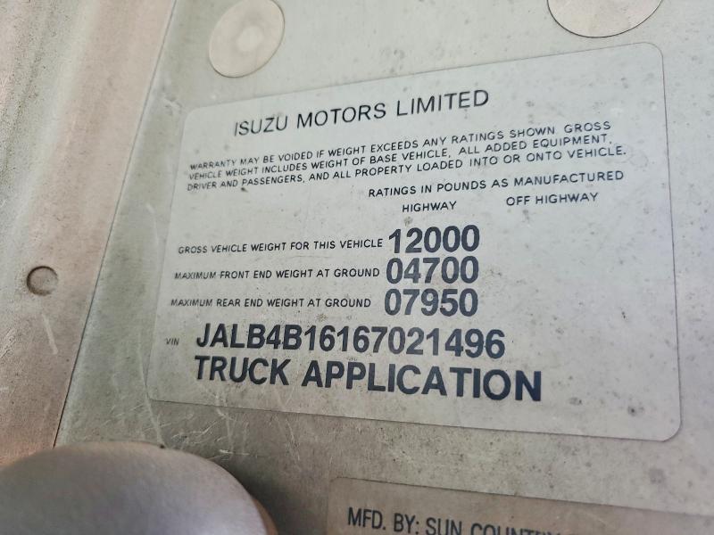 Продажа на аукционе авто 2006 Isuzu Npr, vin: JALB4B16167021496, номер лота: 60891646
