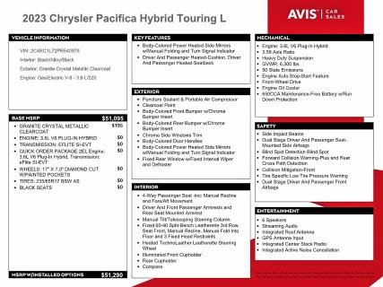 Продаж на аукціоні авто 2023 Chrysler Pacifica, vin: 2C4RC1L72PR540978, номер лоту: 61889416