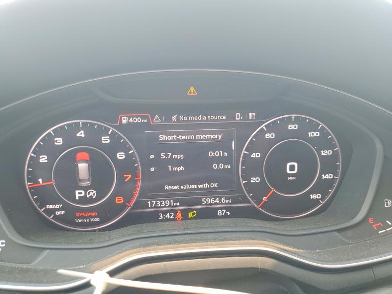 Aukcja sprzedaży 2018 Audi A4 Allroad, vin: WA18NAF48JA086670, numer aukcji: 60992356