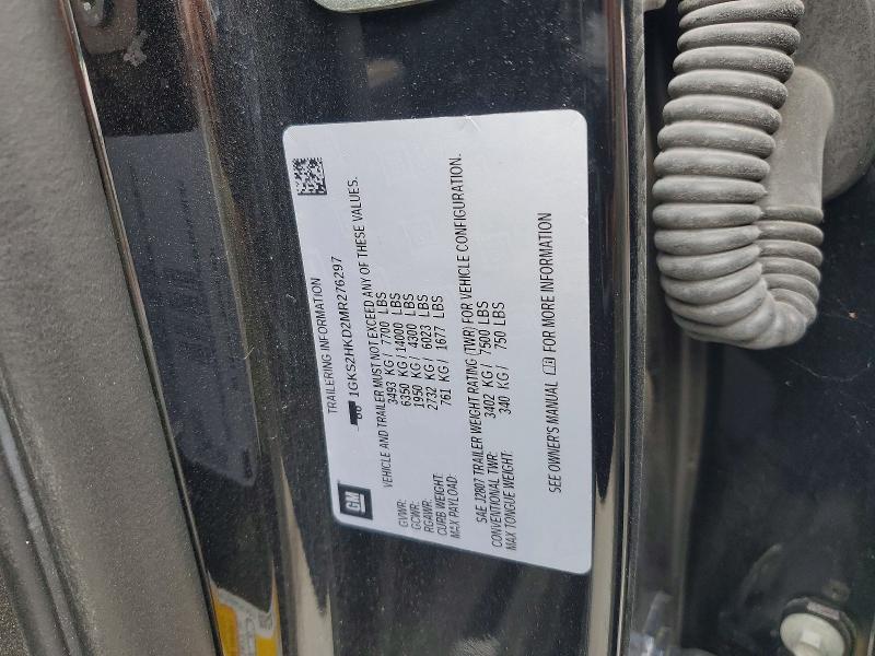 Aukcja sprzedaży 2021 Gmc Yukon Xl, vin: 1GKS2HKD2MR276297, numer aukcji: 59597286