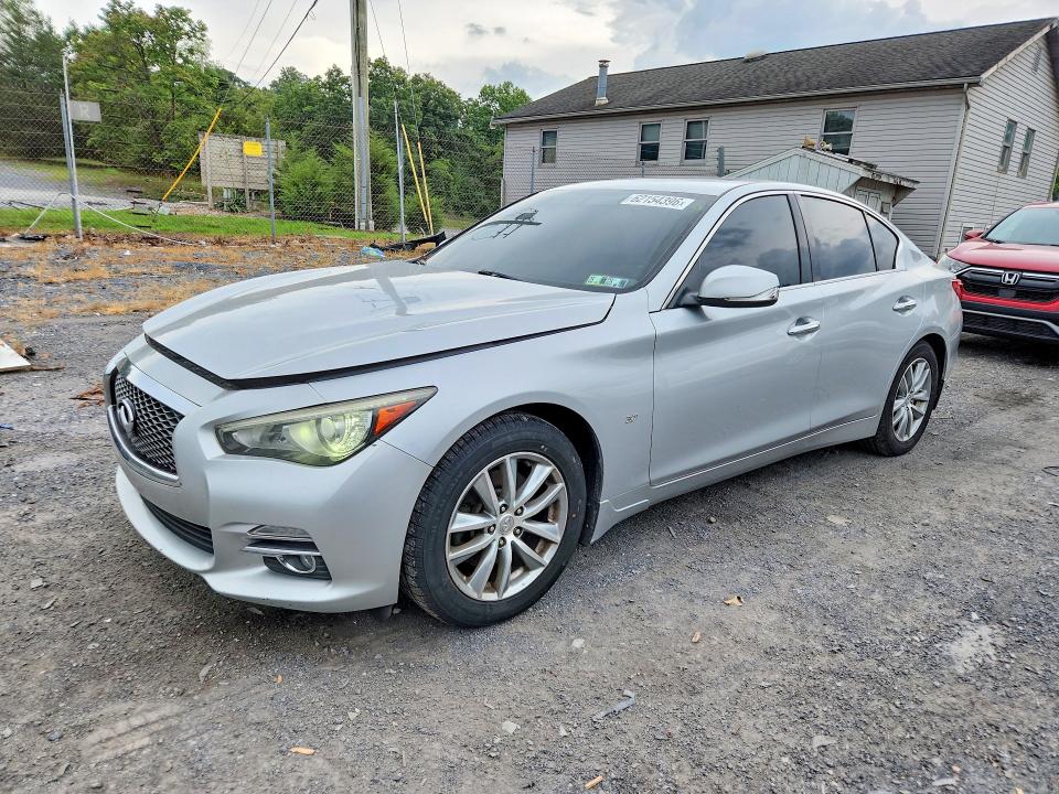 2015 Infiniti Q50 მანქანა იყიდება აუქციონზე, vin: JN1BV7AR3FM408075, აუქციონის ნომერი: 62154396