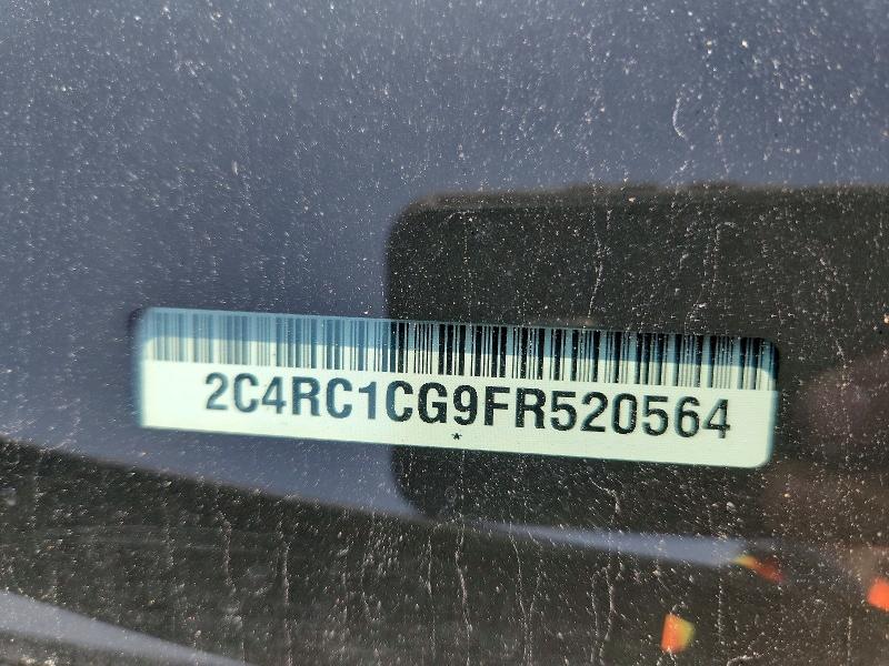 2015 Chrysler Town & Country მანქანა იყიდება აუქციონზე, vin: 2C4RC1CG9FR520564, აუქციონის ნომერი: 57737176