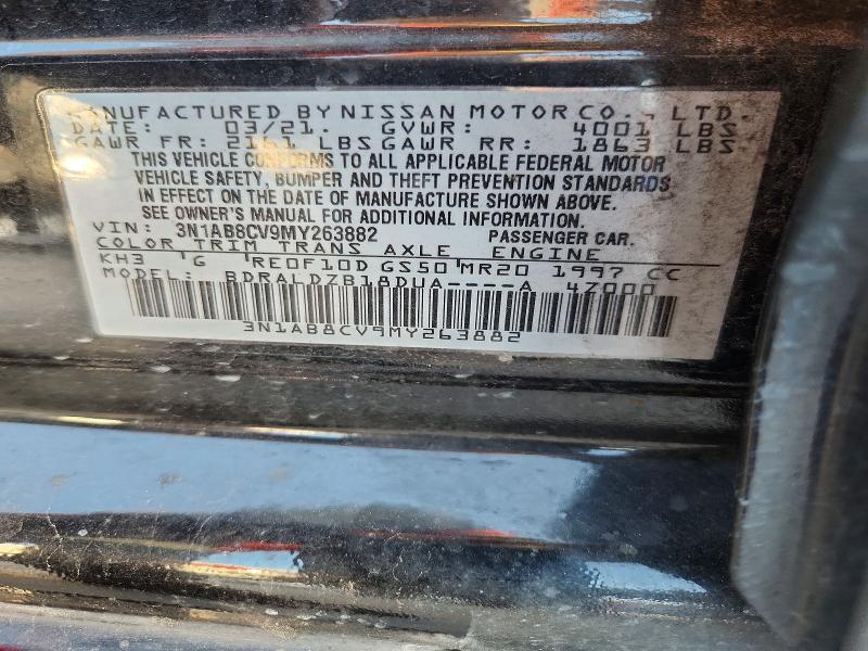 Aukcja sprzedaży 2021 Nissan Sentra, vin: 3N1AB8CV9MY263882, numer aukcji: 62742286