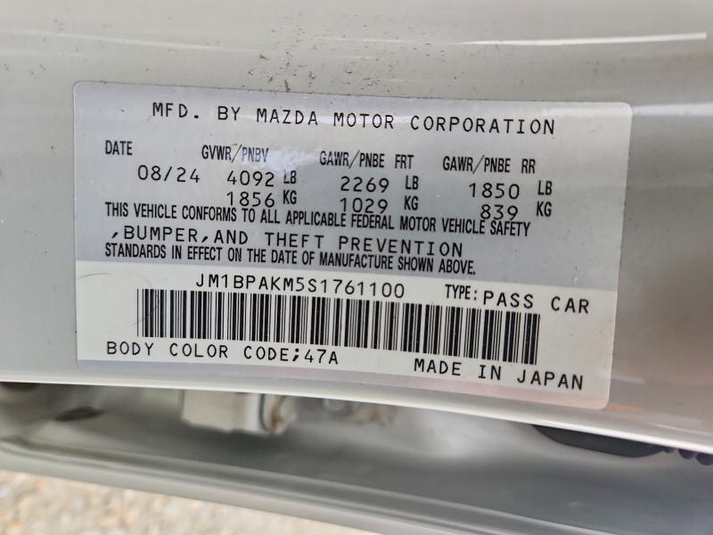 61299126 :رقم المزاد ، JM1BPAKM5S1761100 vin ، 2025 Mazda 3 مزاد بيع