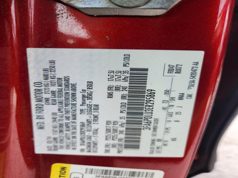 Продажа на аукционе авто 2014 Ford Fusion, vin: 3FA6P0LU3ER295869, номер лота: 61010816