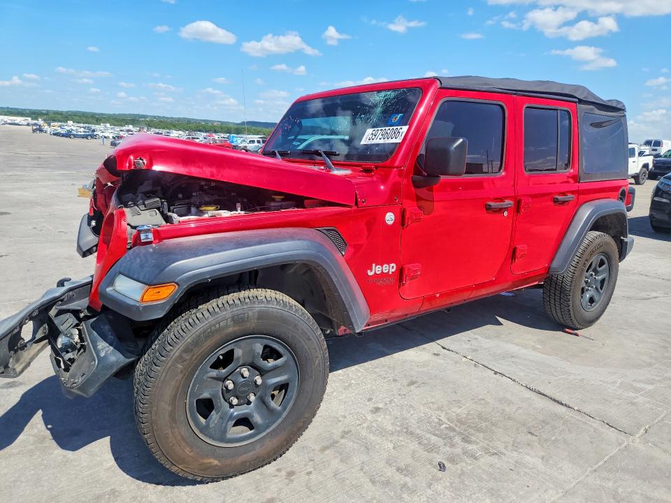 Продажа на аукционе авто 2018 Jeep Wrangler Unlimited, vin: 1C4HJXDG4JW159618, номер лота: 59796086
