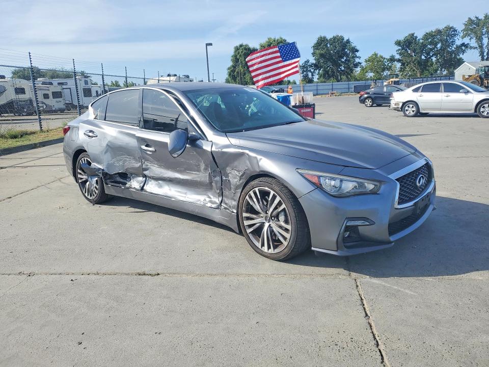 2018 Infiniti Q50 მანქანა იყიდება აუქციონზე, vin: JN1EV7AP9JM354009, აუქციონის ნომერი: 59851386
