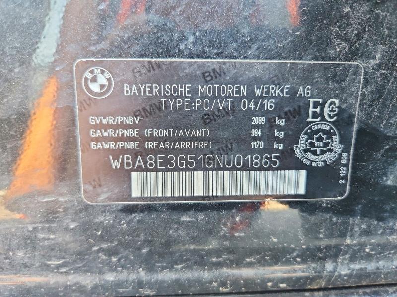 Продажа на аукционе авто 2016 Bmw 328, vin: WBA8E3G51GNU01865, номер лота: 58429566