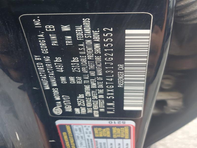 2018 Kia Optima მანქანა იყიდება აუქციონზე, vin: 5XXGT4L31JG215552, აუქციონის ნომერი: 59269246