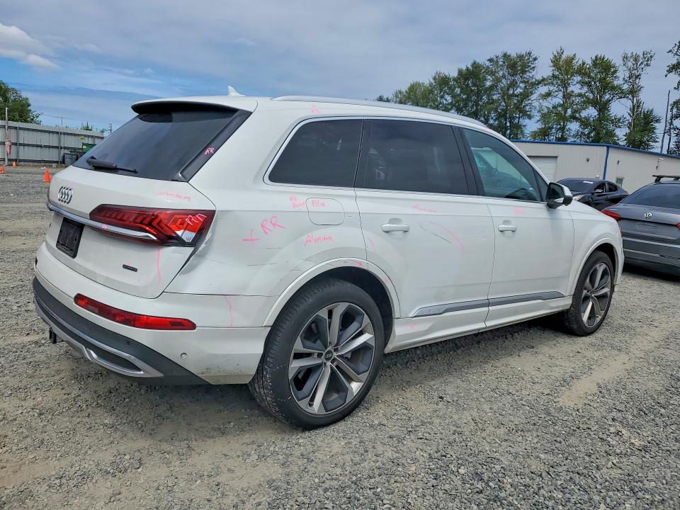 2021 Audi Q7 მანქანა იყიდება აუქციონზე, vin: WA1LXAF77MD020693, აუქციონის ნომერი: 60248756
