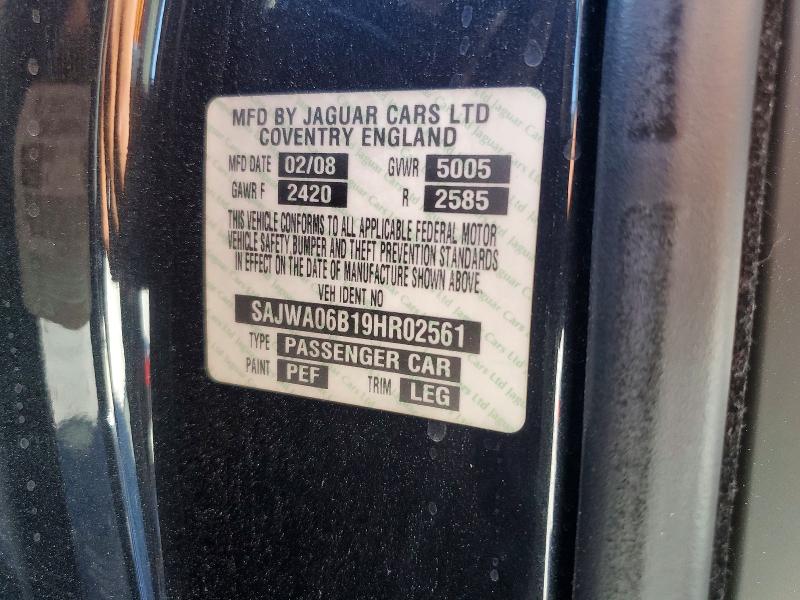 59970306 :رقم المزاد ، SAJWA06B19HR02561 vin ، 2009 Jaguar Xf مزاد بيع