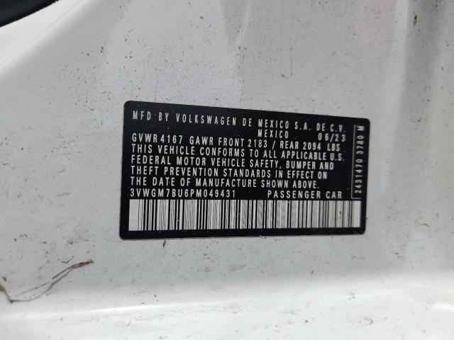 2023 Volkswagen Jetta მანქანა იყიდება აუქციონზე, vin: 3VWGM7BU6PM049431, აუქციონის ნომერი: 61072206