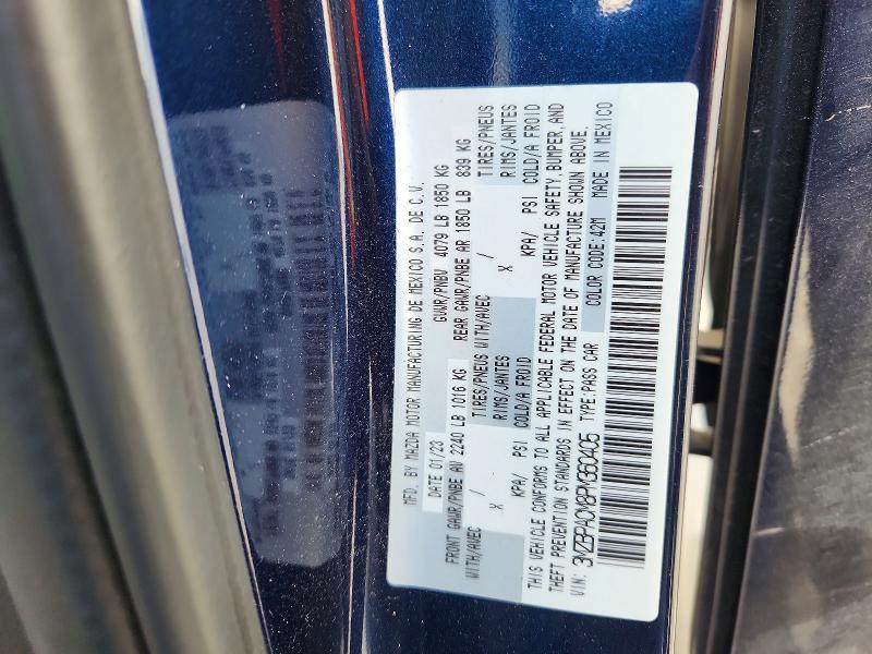 Продаж на аукціоні авто 2023 Mazda 3, vin: 3MZBPACM8PM360405, номер лоту: 63048816