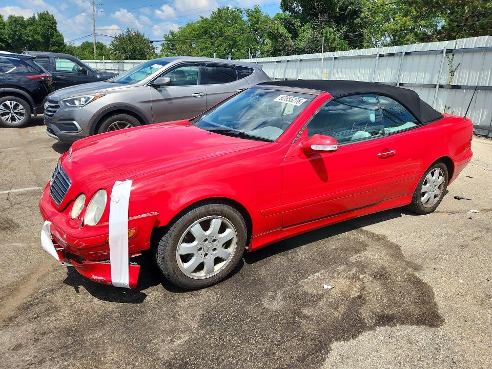2003 Mercedes-benz Clk მანქანა იყიდება აუქციონზე, vin: WDBLK65G13T136798, აუქციონის ნომერი: 62655276