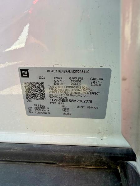 Продаж на аукціоні авто 2021 Cadillac Xt5, vin: 1GYKNERS5MZ182379, номер лоту: 62438506