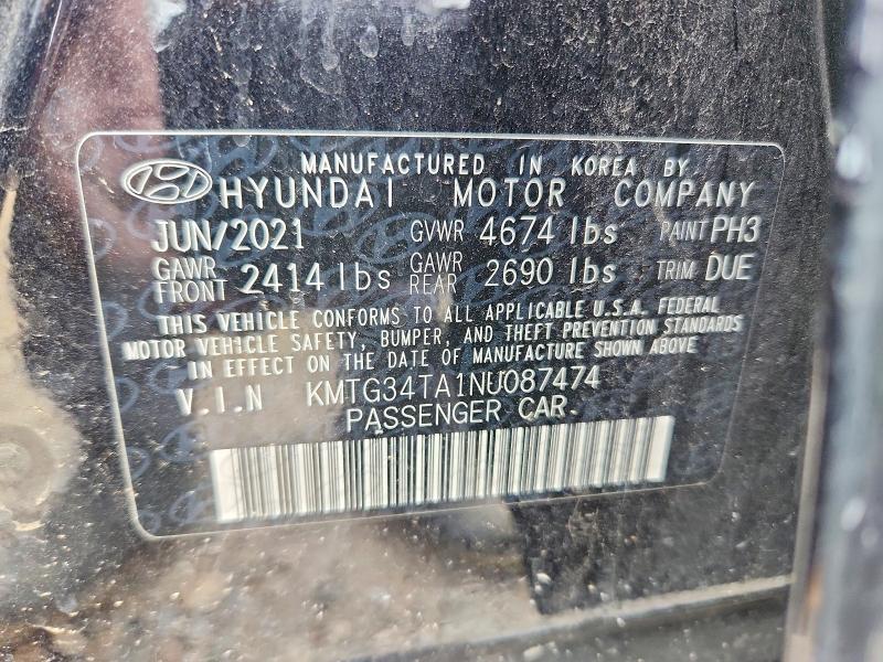 Aukcja sprzedaży 2022 Genesis G70, vin: KMTG34TA1NU087474, numer aukcji: 61144606