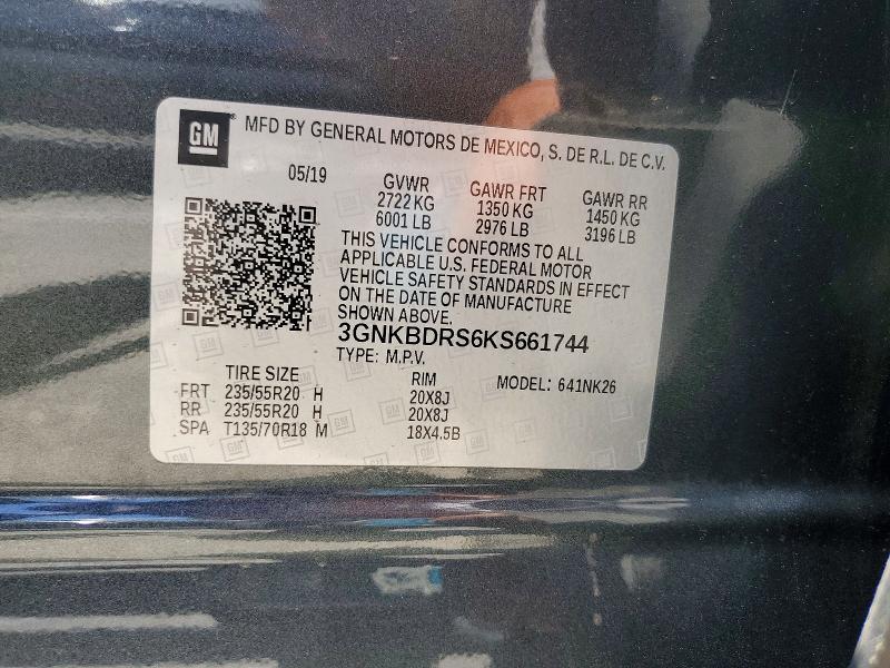 Продажа на аукционе авто 2019 Chevrolet Blazer, vin: 3GNKBDRS6KS661744, номер лота: 62713536