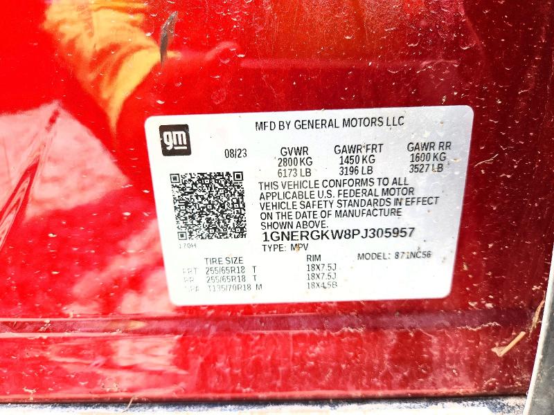 Продаж на аукціоні авто 2023 Chevrolet Traverse, vin: 1GNERGKW8PJ305957, номер лоту: 61386386