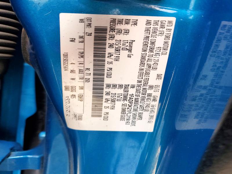 Продаж на аукціоні авто 2015 Ford Focus, vin: 1FADP3K21FL319093, номер лоту: 60003436