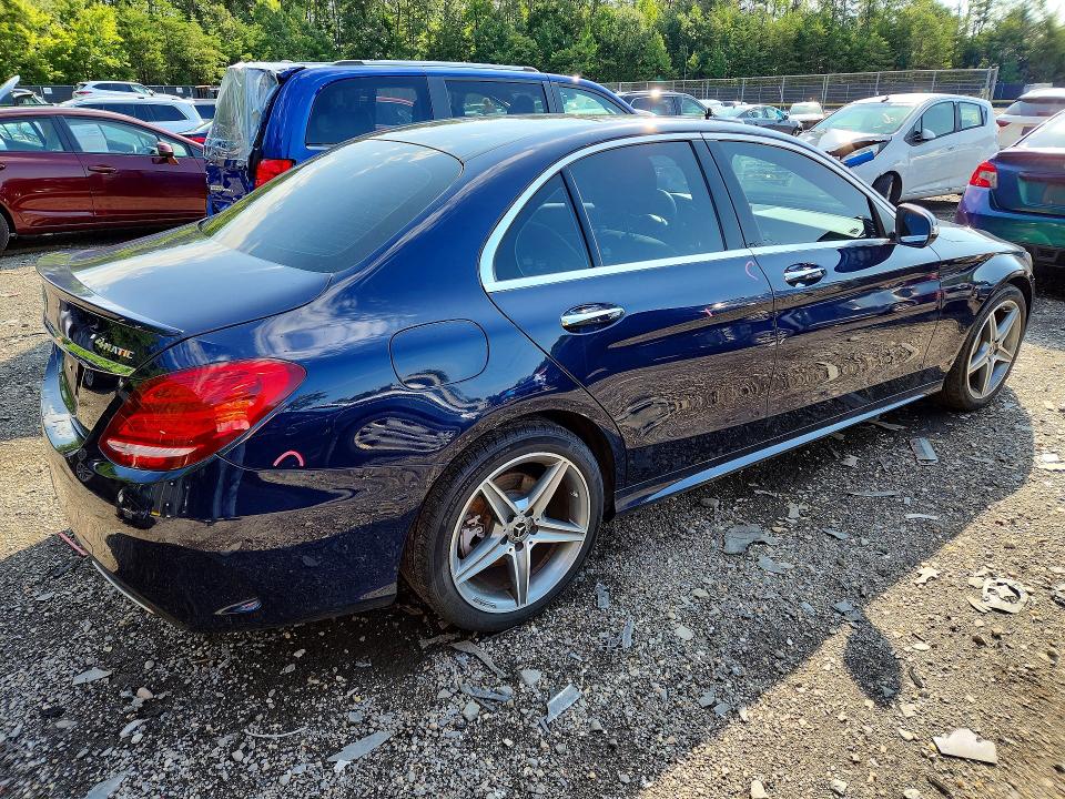 2018 Mercedes-benz C მანქანა იყიდება აუქციონზე, vin: WDDWF4KB2JR416861, აუქციონის ნომერი: 61758746