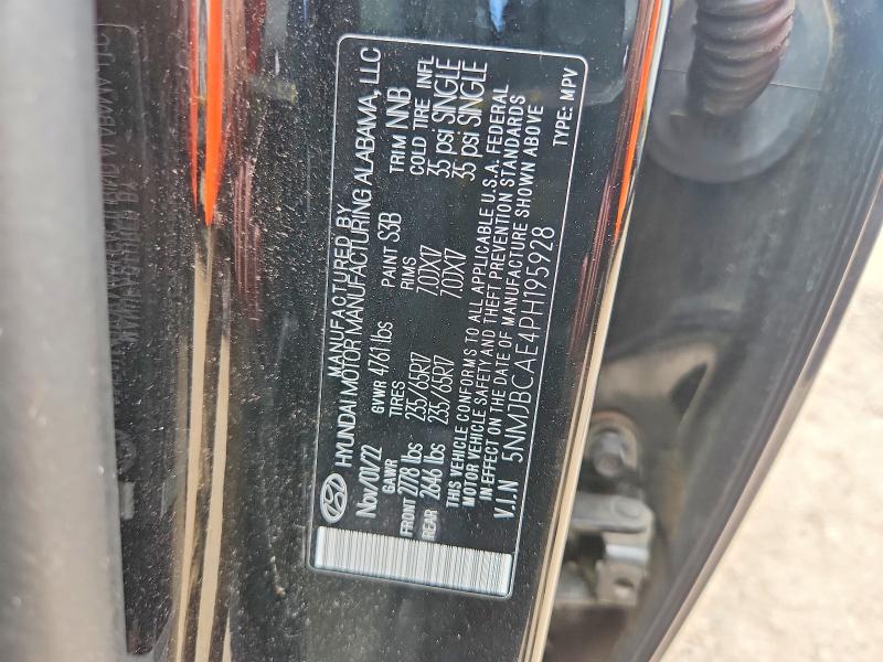 Продаж на аукціоні авто 2023 Hyundai Tucson, vin: 5NMJBCAE4PH195928, номер лоту: 61806436