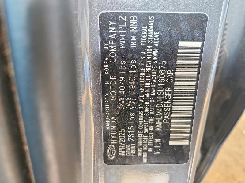 Продажа на аукционе авто 2025 Hyundai Elantra Hybrid, vin: KMHLM4DJ1SU160875, номер лота: 61669776