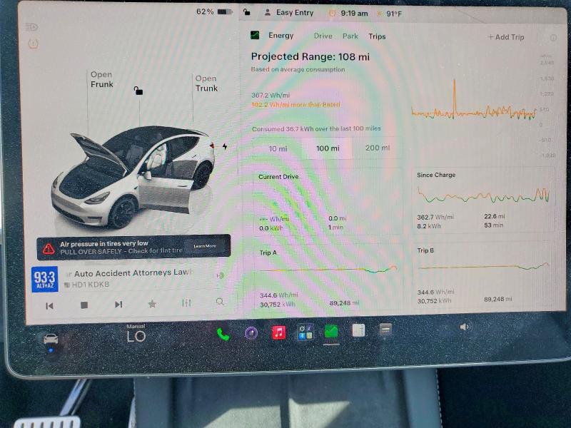 Продаж на аукціоні авто 2023 Tesla Model Y, vin: 7SAYGDEFXPF712887, номер лоту: 61617616