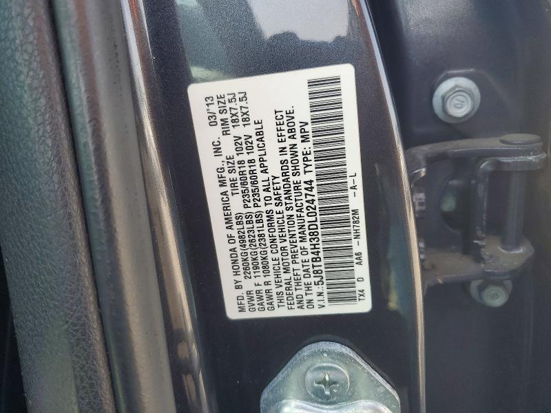 2013 Acura Rdx მანქანა იყიდება აუქციონზე, vin: 5J8TB4H38DL024744, აუქციონის ნომერი: 60560676