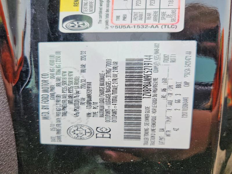 2012 Ford Mustang მანქანა იყიდება აუქციონზე, vin: 1ZVBP8AM9C5219144, აუქციონის ნომერი: 61439996