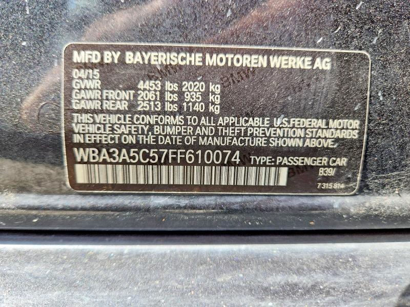 Aukcja sprzedaży 2015 Bmw 328, vin: WBA3A5C57FF610074, numer aukcji: 62099146