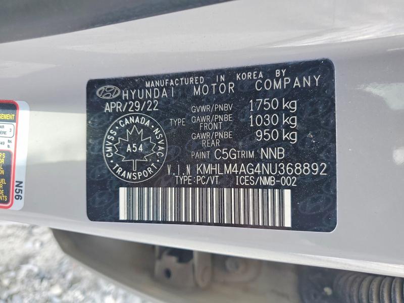 Продажа на аукционе авто 2022 Hyundai Elantra, vin: KMHLM4AG4NU368892, номер лота: 61400316