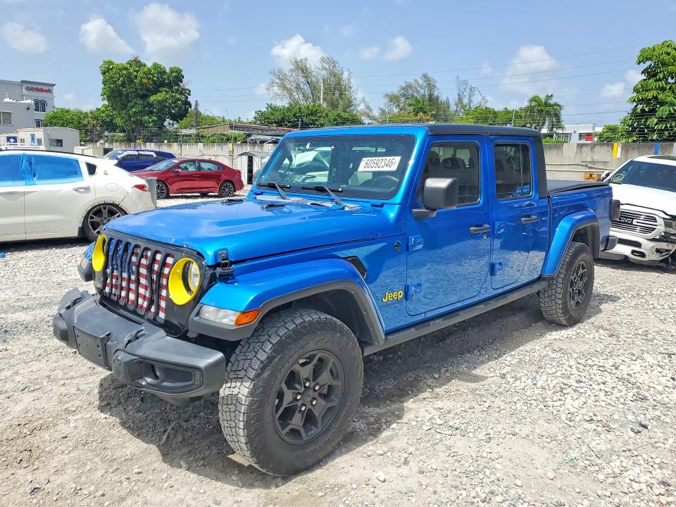 Auction sale of the 2021 Jeep Gladiator, vin: 1C6HJTAG2ML598827, lot number: 60592346