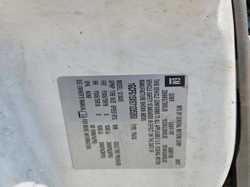 Aukcja sprzedaży 2007 Chevrolet Express G1500, vin: 1GCFG15X071235360, numer aukcji: 61723296