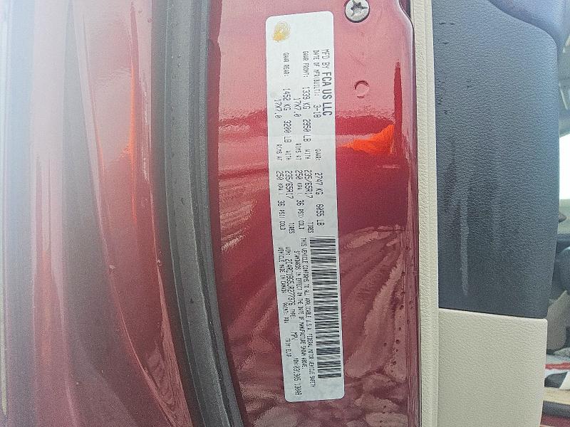 2018 Chrysler Pacifica მანქანა იყიდება აუქციონზე, vin: 2C4RC1BG5JR277376, აუქციონის ნომერი: 62942836