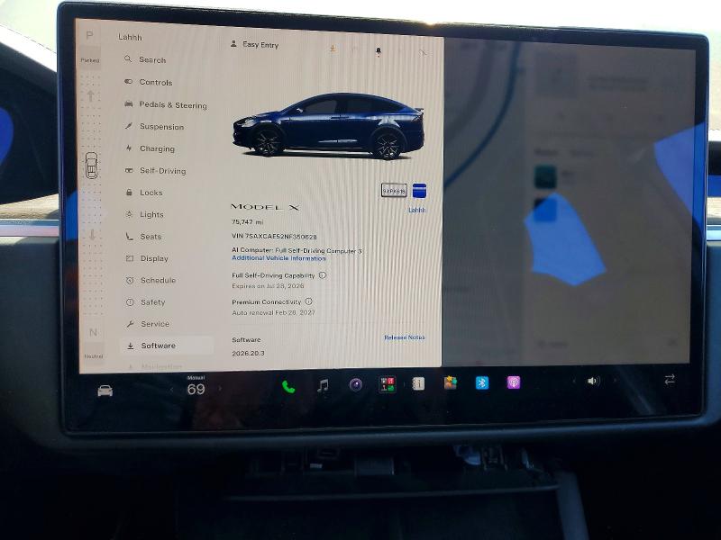 Aukcja sprzedaży 2022 Tesla Model X, vin: 7SAXCAE52NF350628, numer aukcji: 60366456