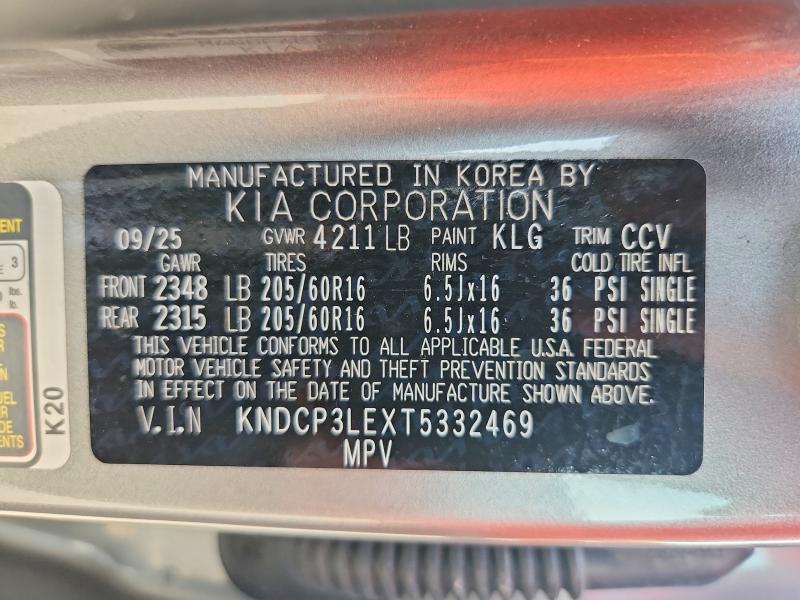 62629706 :رقم المزاد ، KNDCP3LEXT5332469 vin ، 2026 Kia Niro مزاد بيع