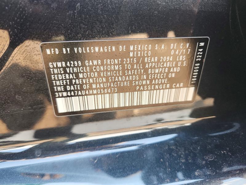 Продаж на аукціоні авто 2017 Volkswagen Gti, vin: 3VW447AU4HM058473, номер лоту: 62768566