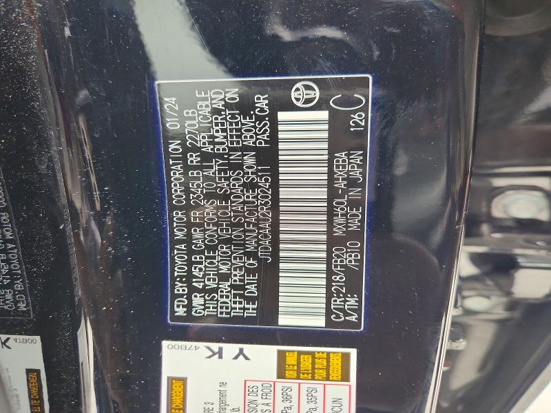 Продаж на аукціоні авто 2024 Toyota Prius, vin: JTDACAAU2R3024511, номер лоту: 62227256