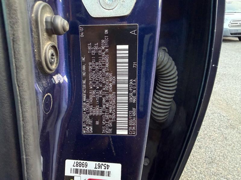 Aukcja sprzedaży 2007 Toyota Tundra, vin: 5TBDV54167S462078, numer aukcji: 63764696