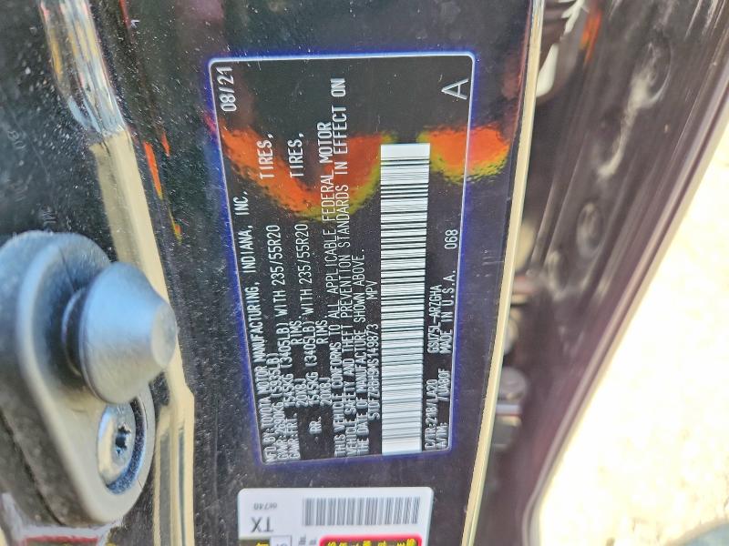 2021 Toyota Highlander მანქანა იყიდება აუქციონზე, vin: 5TDFZRBH9MS149873, აუქციონის ნომერი: 61340646
