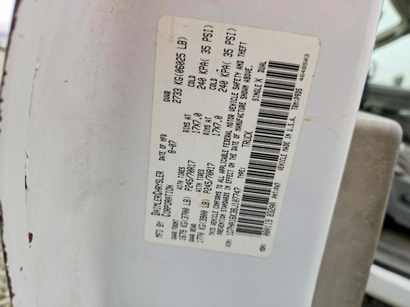 Aukcja sprzedaży 2008 Dodge Ram 1500, vin: 1D7HA16K38J107747, numer aukcji: 59745216