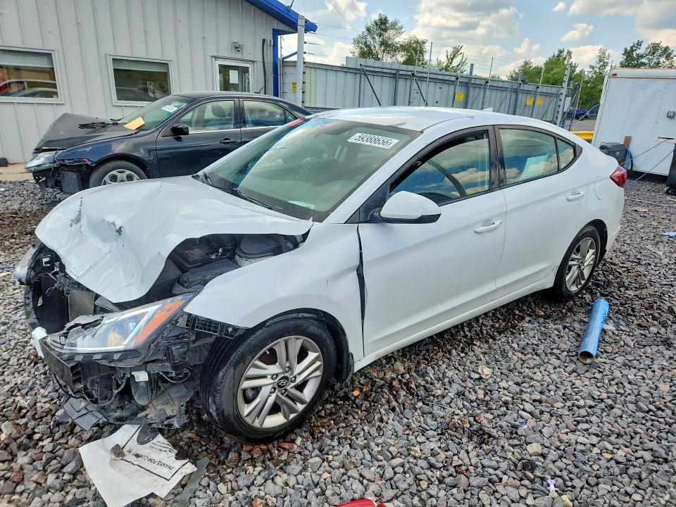 59388656 :رقم المزاد ، 5NPD84LF9KH455291 vin ، 2019 Hyundai Elantra مزاد بيع