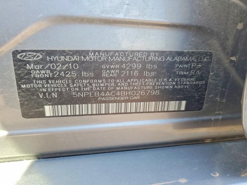 Aukcja sprzedaży 2011 Hyundai Sonata, vin: 5NPEB4AC4BH026798, numer aukcji: 85970365