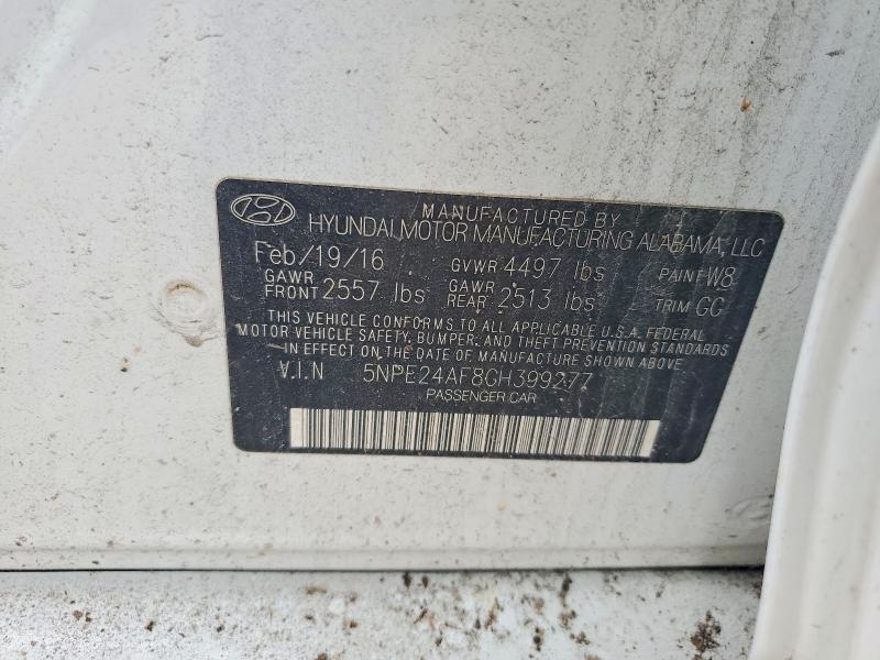 Aukcja sprzedaży 2016 Hyundai Sonata, vin: 5NPE24AF8GH399277, numer aukcji: 60231856