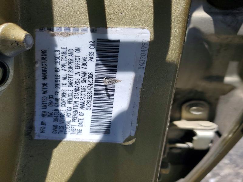 Aukcja sprzedaży 2004 Pontiac Vibe, vin: 5Y2SL62814Z421006, numer aukcji: 60696806