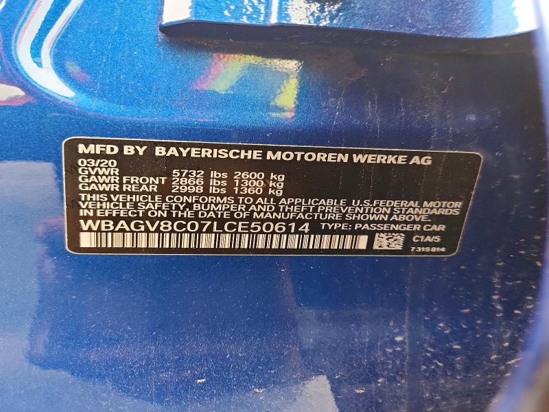 Продаж на аукціоні авто 2020 Bmw M850xi, vin: WBAGV8C07LCE50614, номер лоту: 60693736