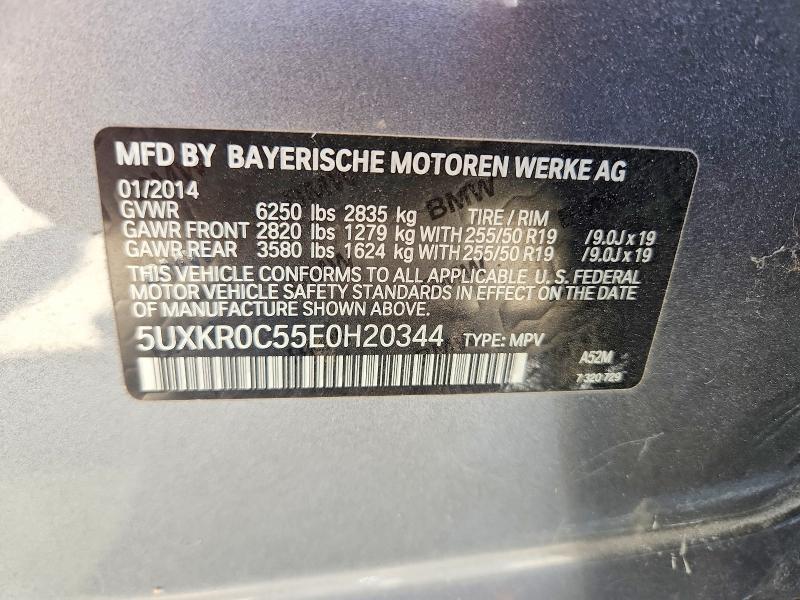 2014 Bmw X5 მანქანა იყიდება აუქციონზე, vin: 5UXKR0C55E0H20344, აუქციონის ნომერი: 60521786