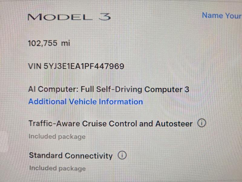 Aukcja sprzedaży 2023 Tesla Model 3, vin: 5YJ3E1EA1PF447969, numer aukcji: 62076206
